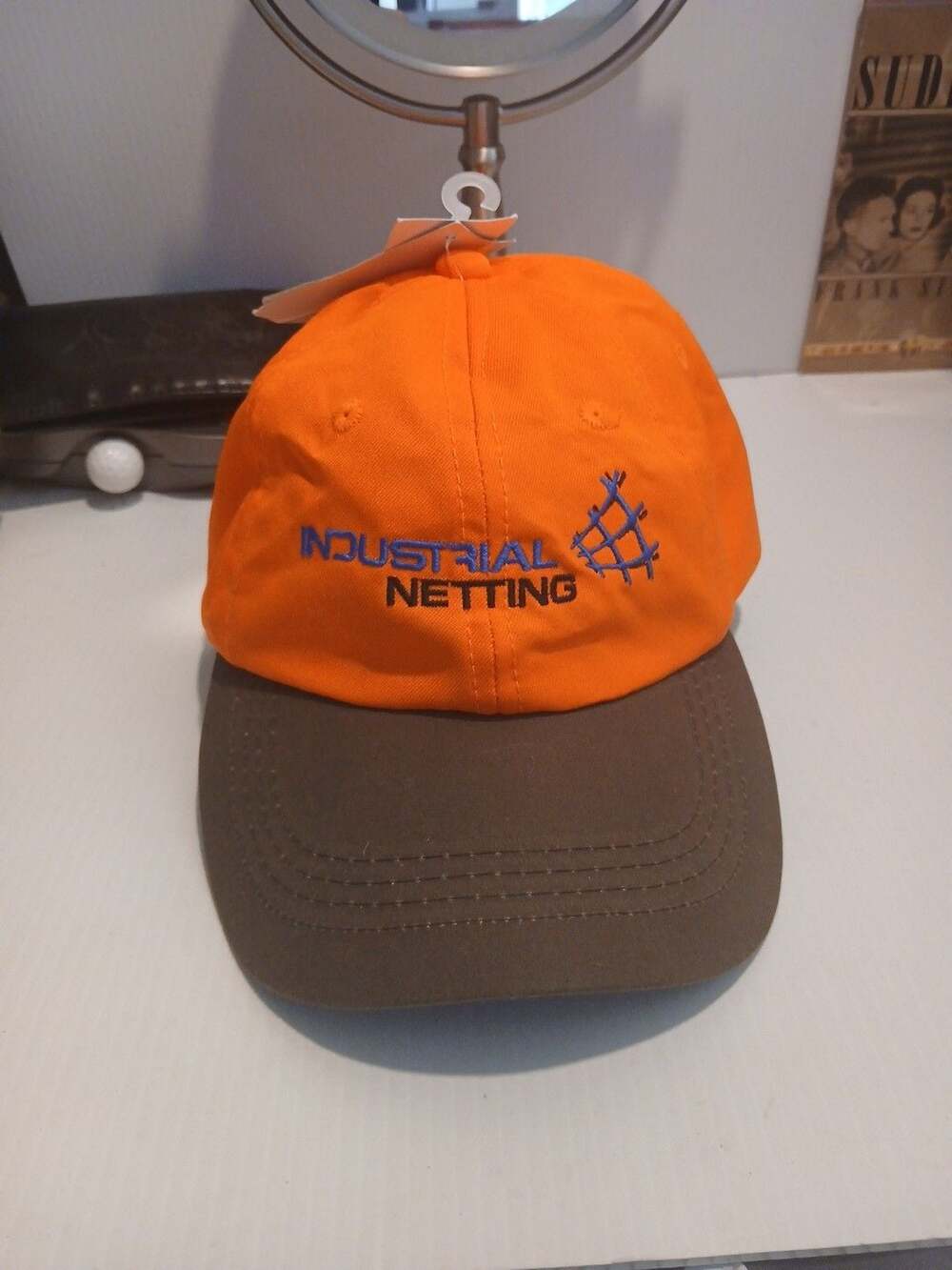 Outdoor Cap Industrial Netting Baseball Hat Orange Brown New With Tags